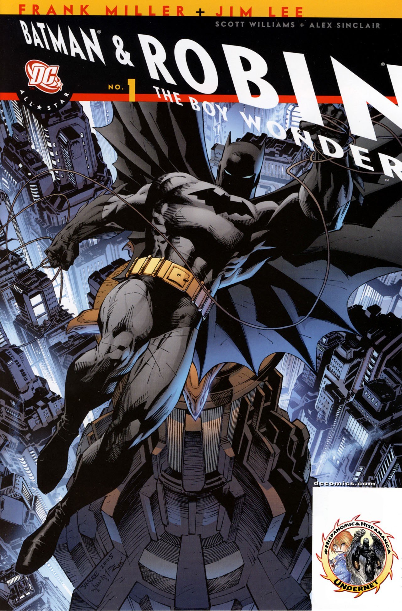 Portada ampliada de Batman & Robin