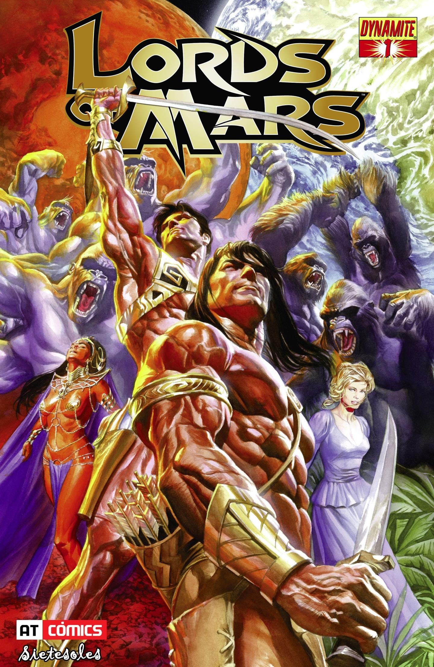 Portada ampliada de Lords of Mars