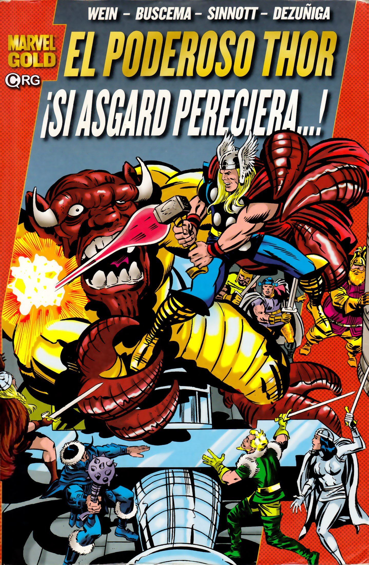 Portada ampliada de EL PODEROSO THOR ¡SI ASGARD PERECIERA...!