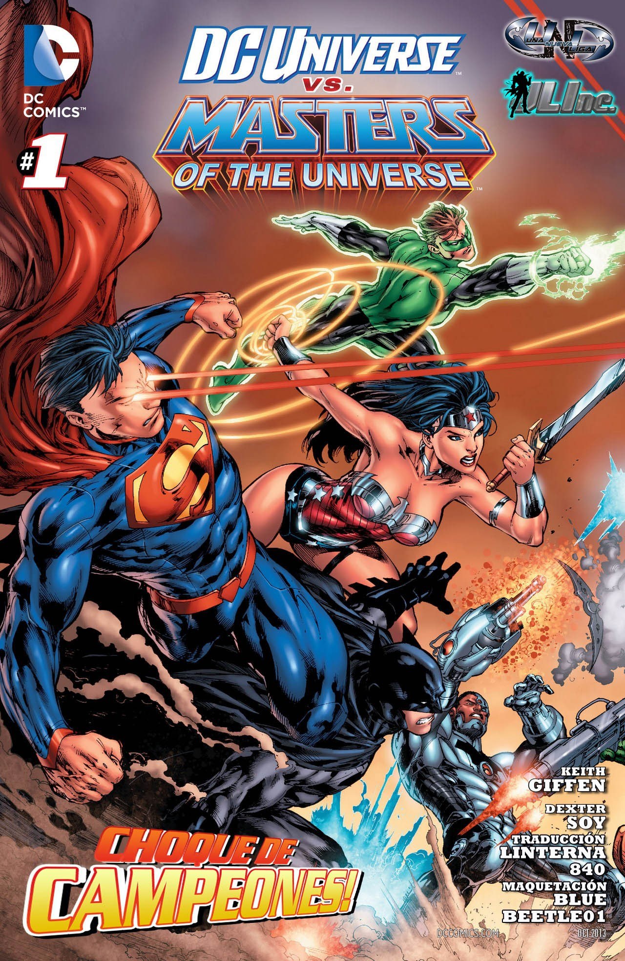 Portada ampliada de DC UNIVERSE vs MASTERS OF THE UNIVERSE