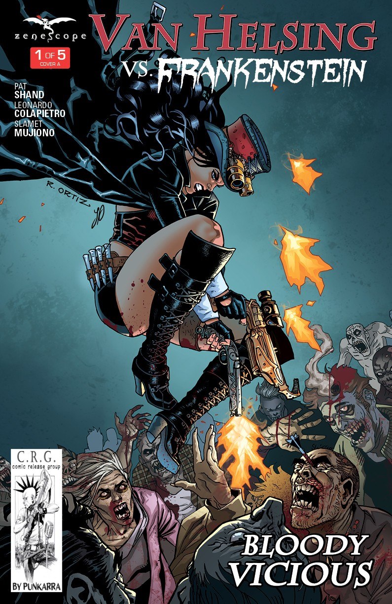 Portada ampliada de VAN HELSING VS FRANKENSTEIN