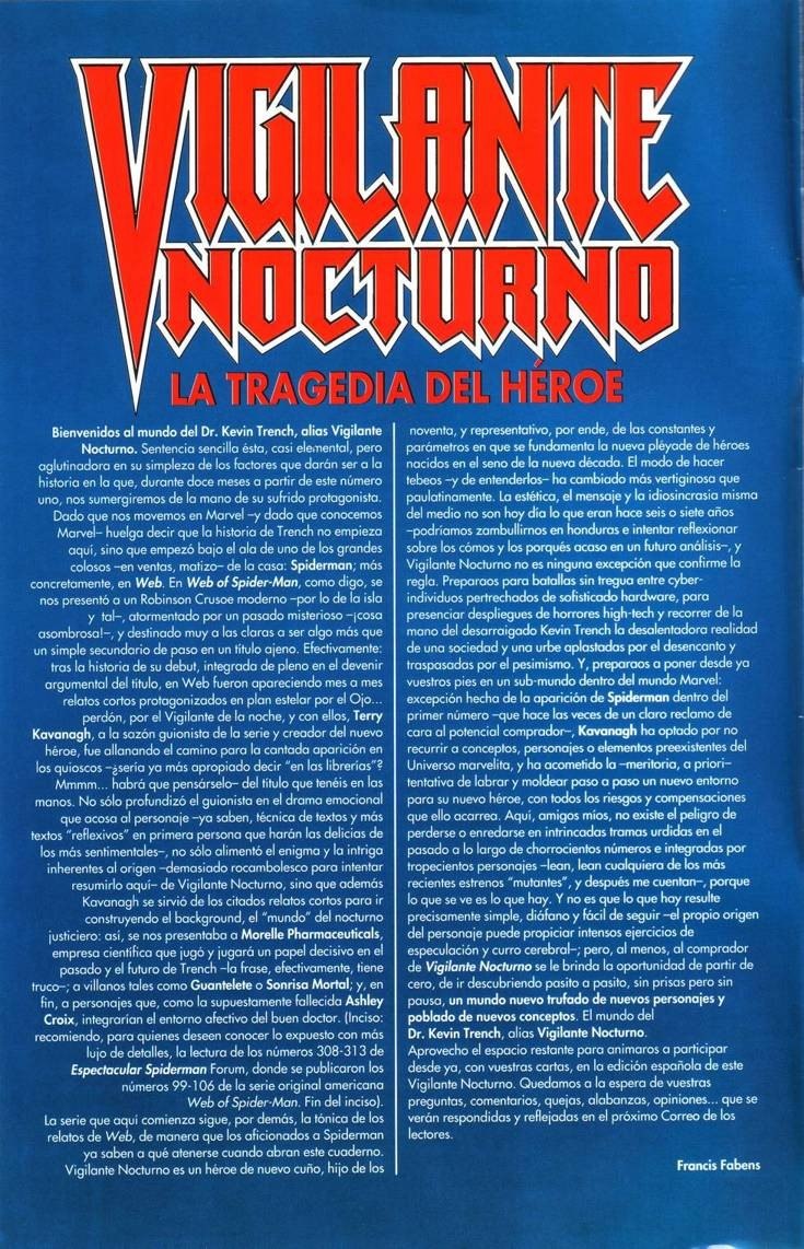 Portada ampliada de VIGILANTE NOCTURNO LA TRAGEDIA DEL HEROE