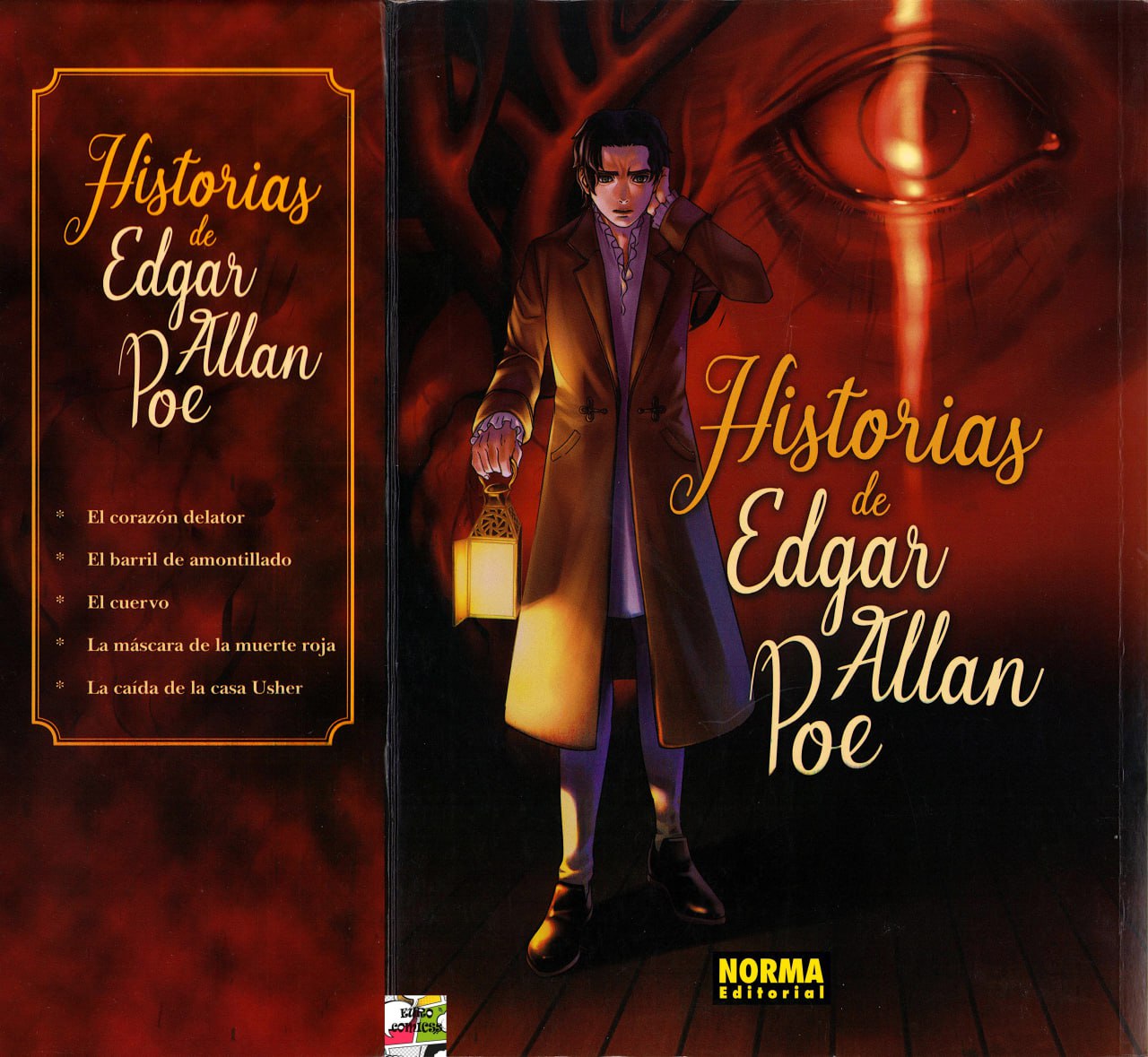 Portada ampliada de Historias de Edgar Allan Poe