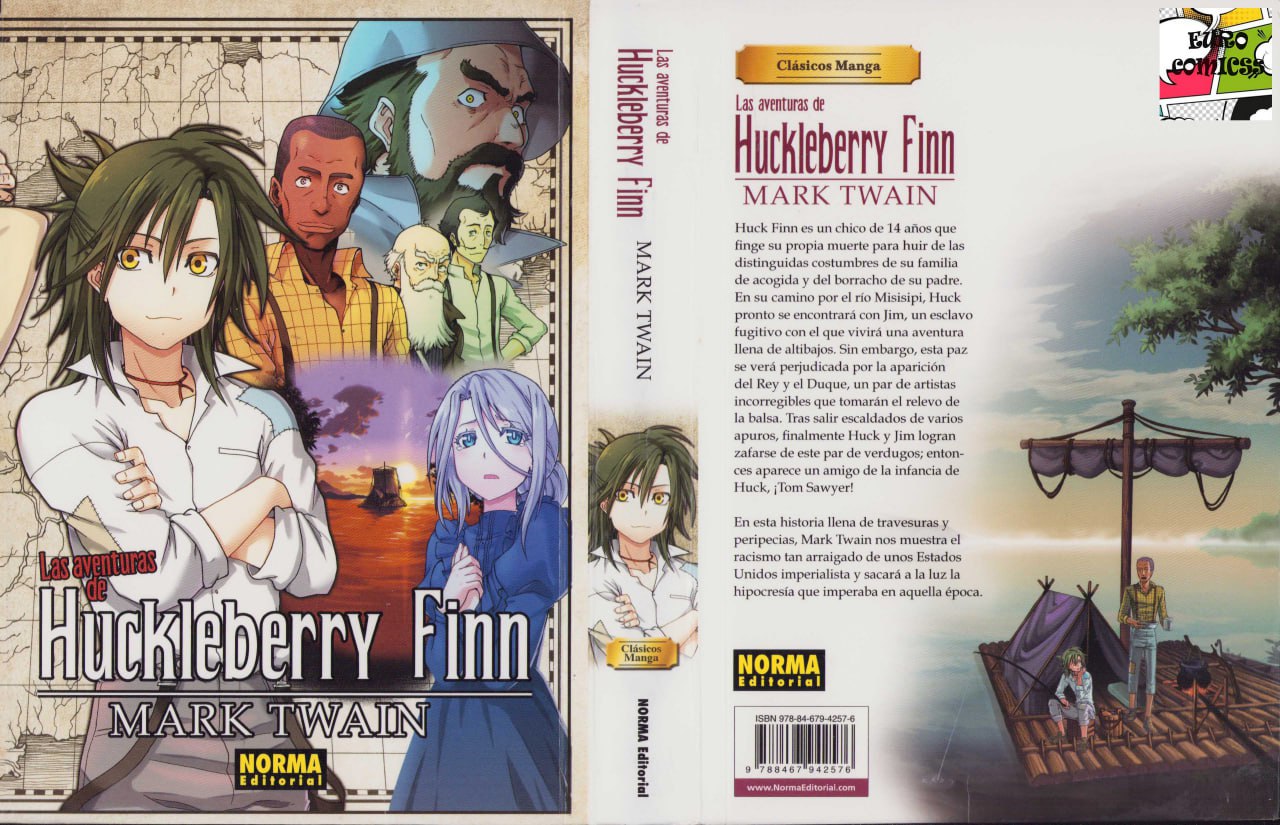 Portada ampliada de Huckleberry Finn