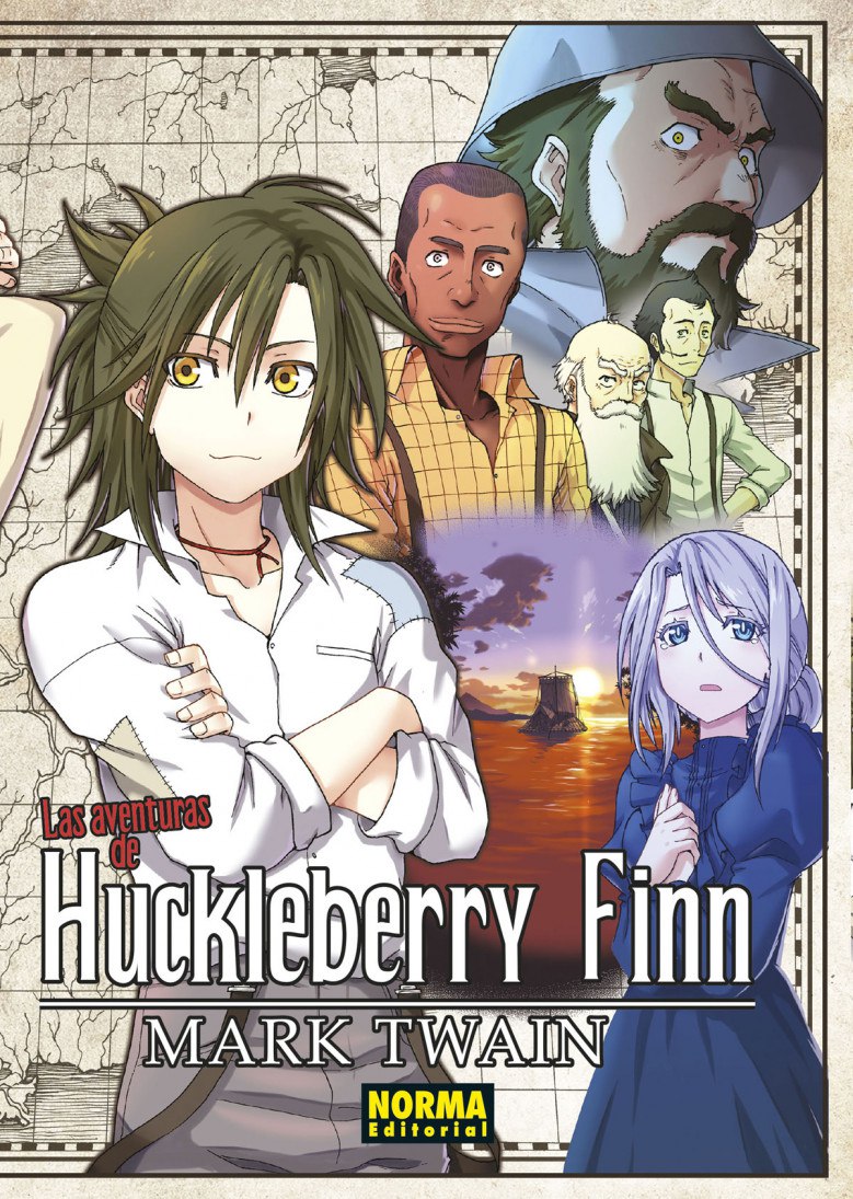Portada ampliada de Huckleberry Finn