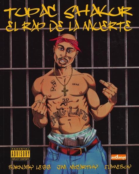 Portada ampliada de Tupac Shakur. El Rap De La Muerte