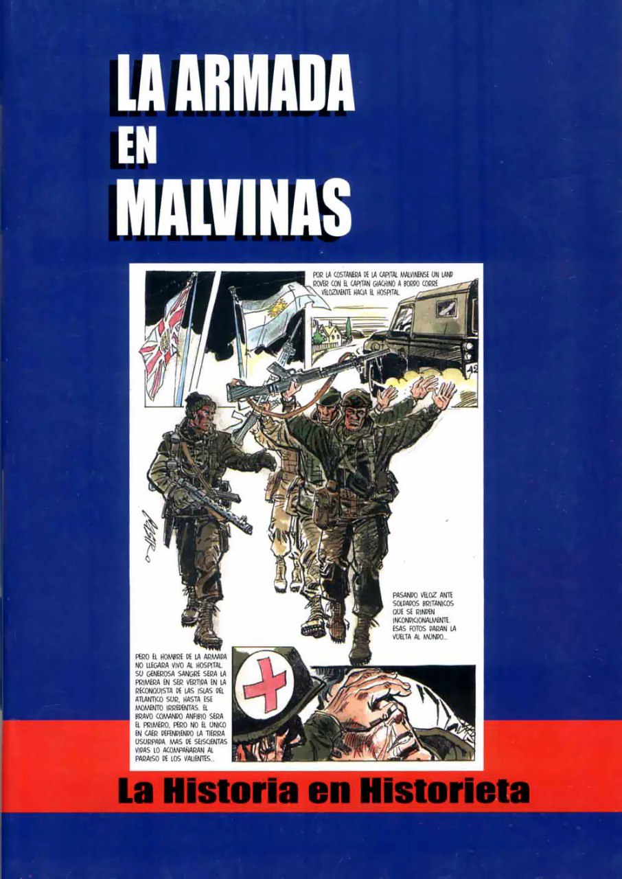Portada ampliada de LA ARMADA EN MALVINAS