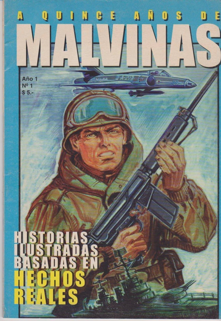 Portada ampliada de A quince años de Malvinas