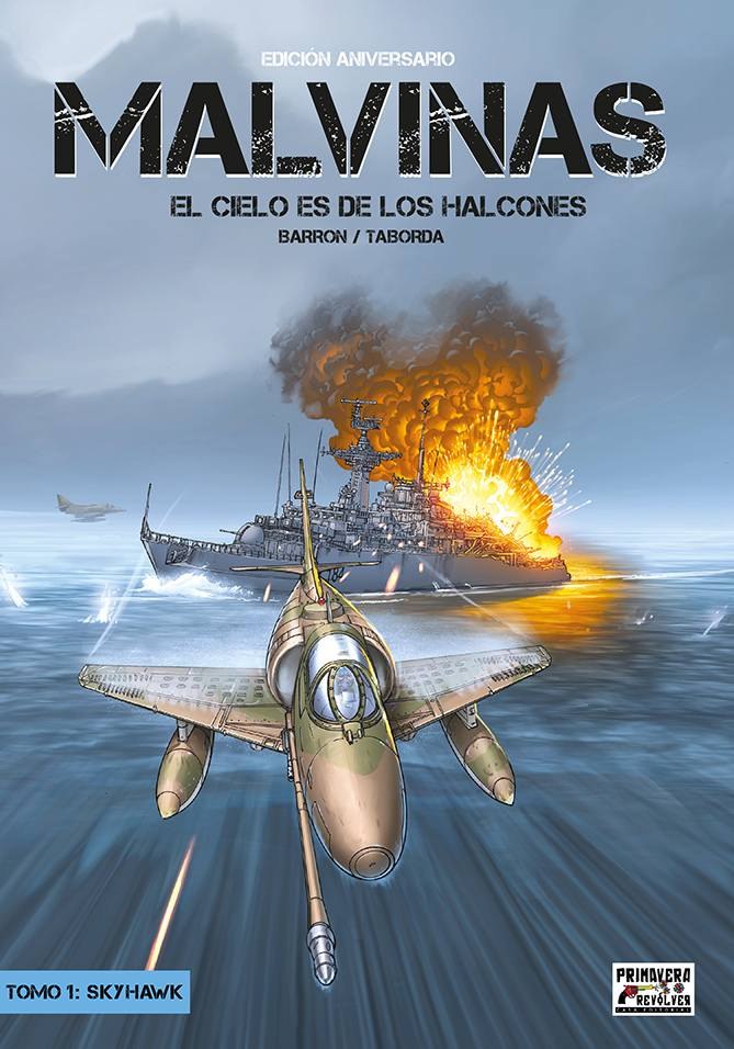 Portada ampliada de MALVINAS EL CIELO ES DE LOS HALCONES