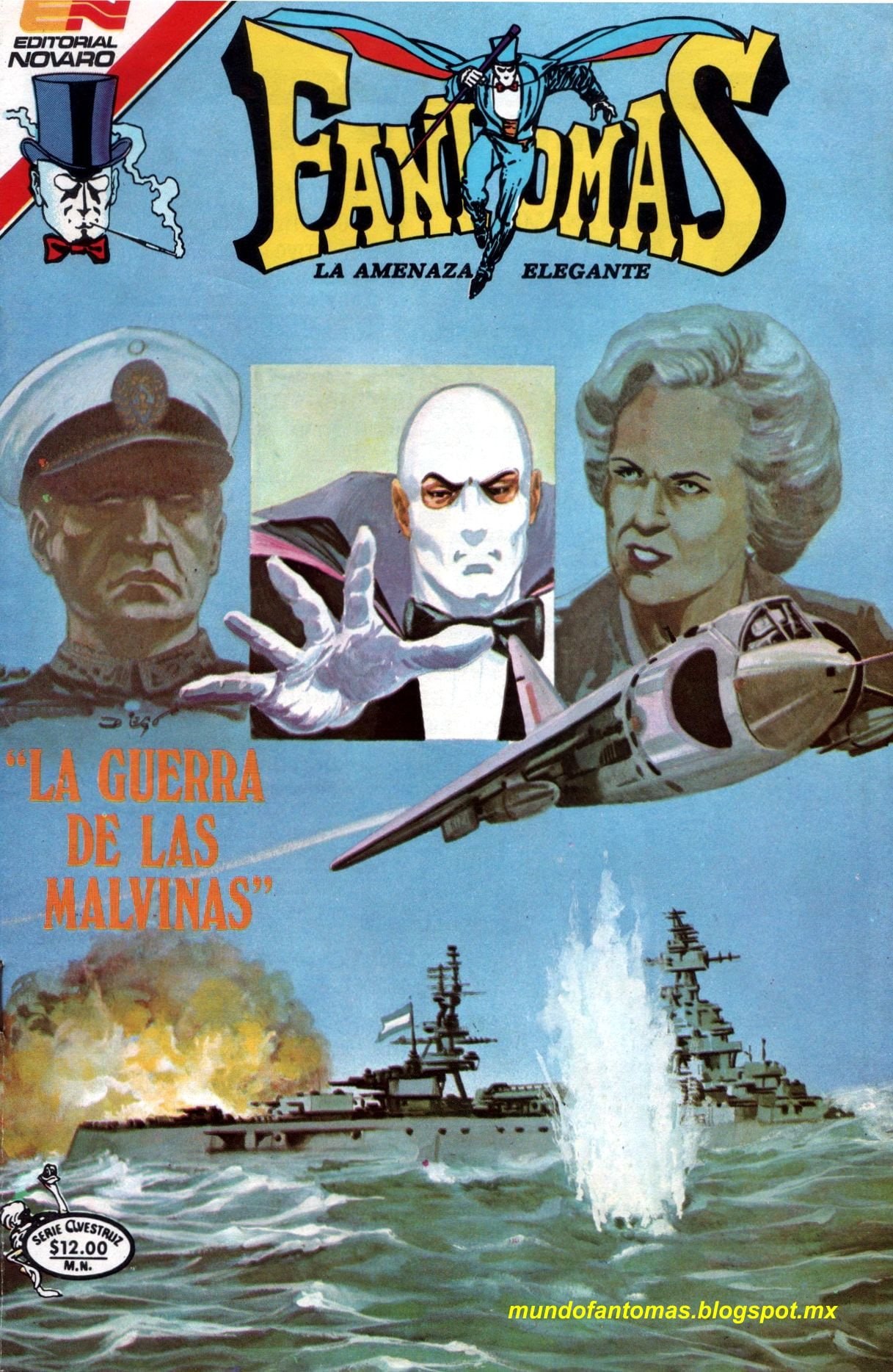 Portada ampliada de Fantomás