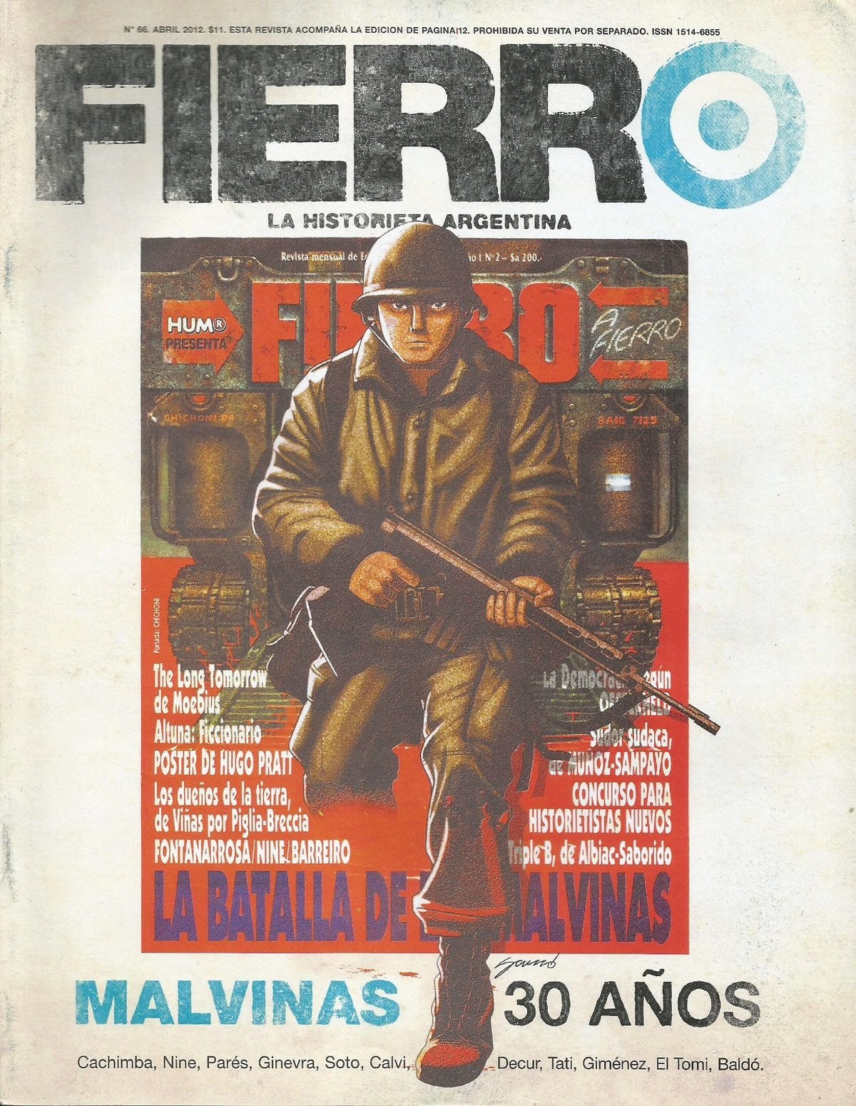 Portada ampliada de Fierro