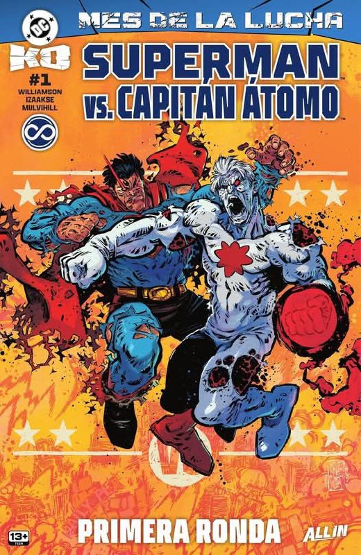 Portada ampliada de SUPERMAN VS. CAPITAN ATOMO