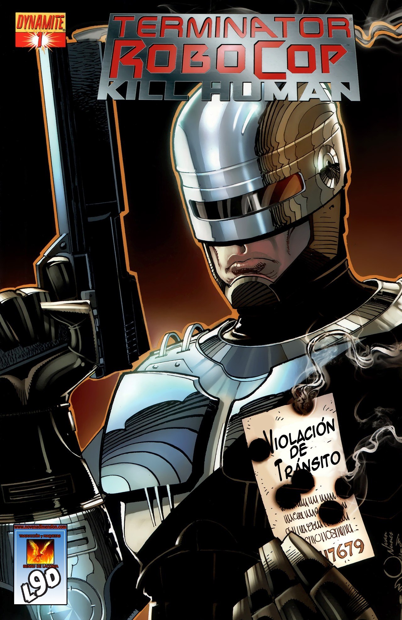 Portada ampliada de TERMINATOR ROBOCOP KILL HUMANS