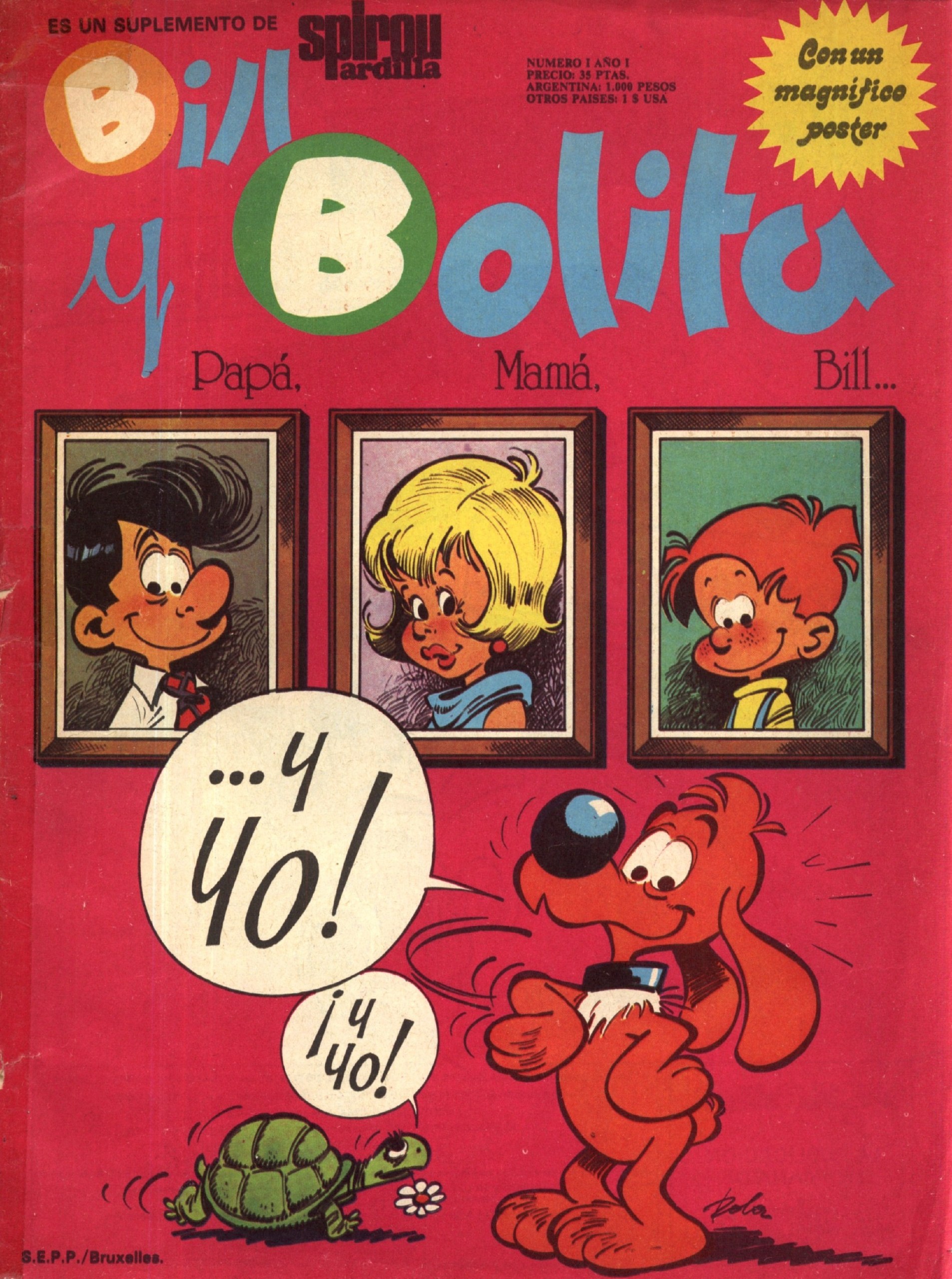 Portada ampliada de Bill y Bolita
