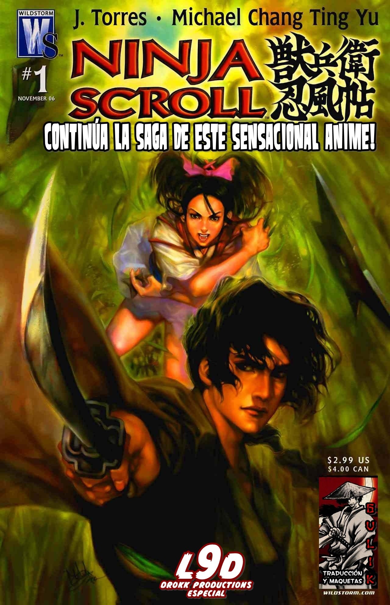 Portada ampliada de NINJA SCROLL
