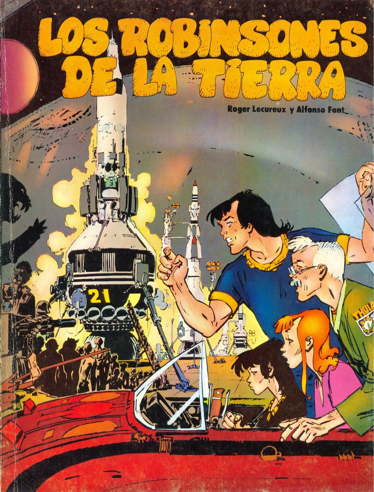 Portada ampliada de LOS ROBINSONES DE LA TIERRA