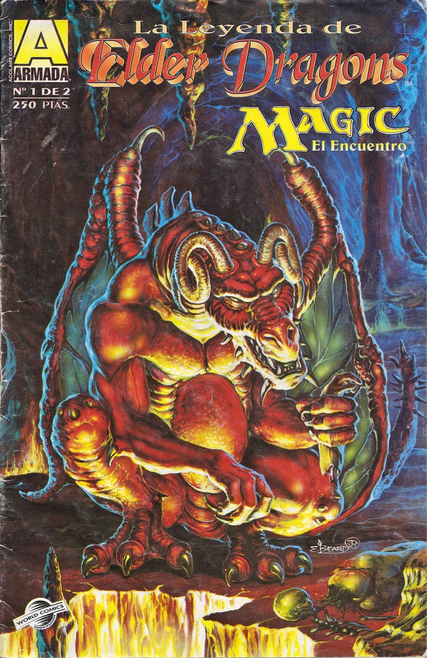 Portada ampliada de La Leyenda de Elder Dragons MAGIC El Encuentro