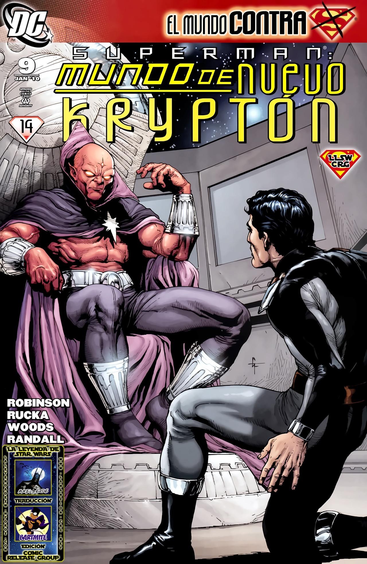Portada ampliada de EL MUNDO CONTRA SUPERMAN: MUNDO DE NUEVO KRYPTON
