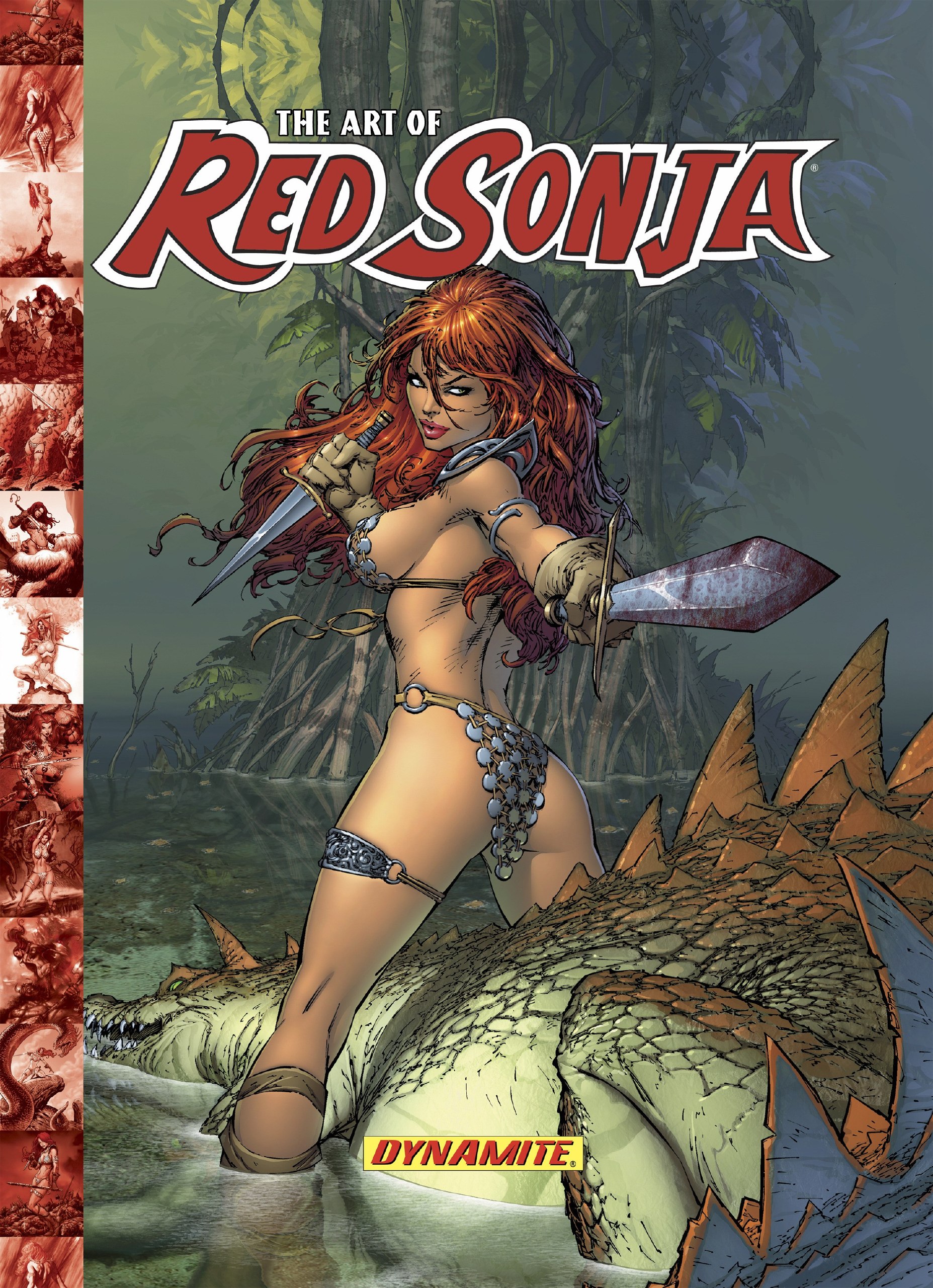Portada ampliada de The Art of Red Sonja