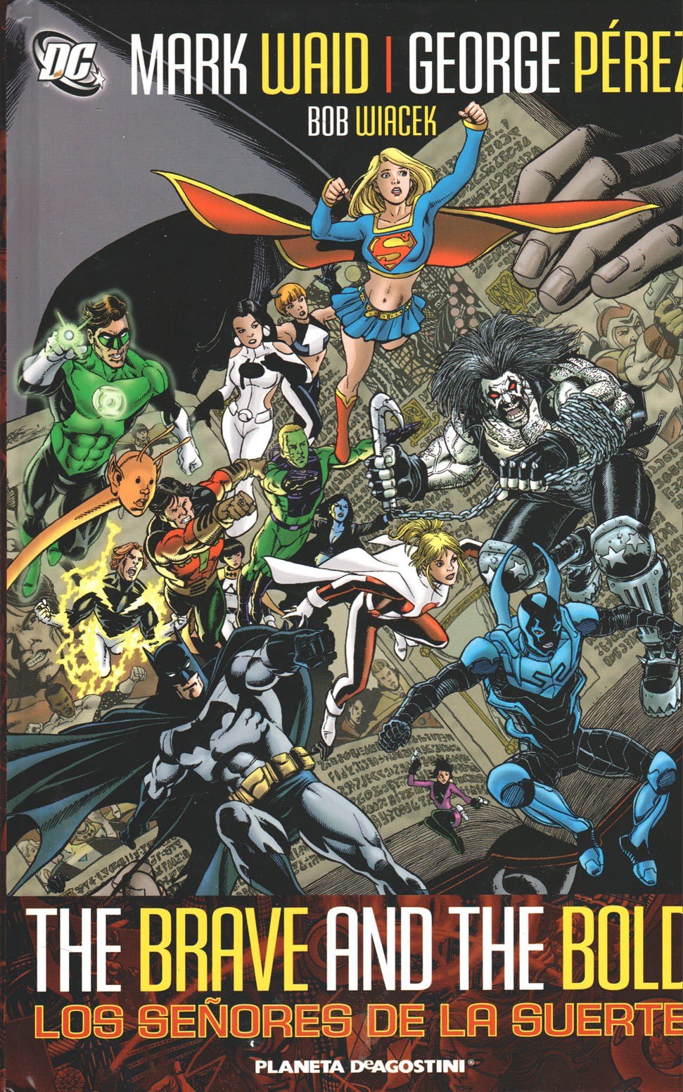 Portada ampliada de THE BRAVE AND THE BOLD LOS SEÑORES DE LA SUERTE