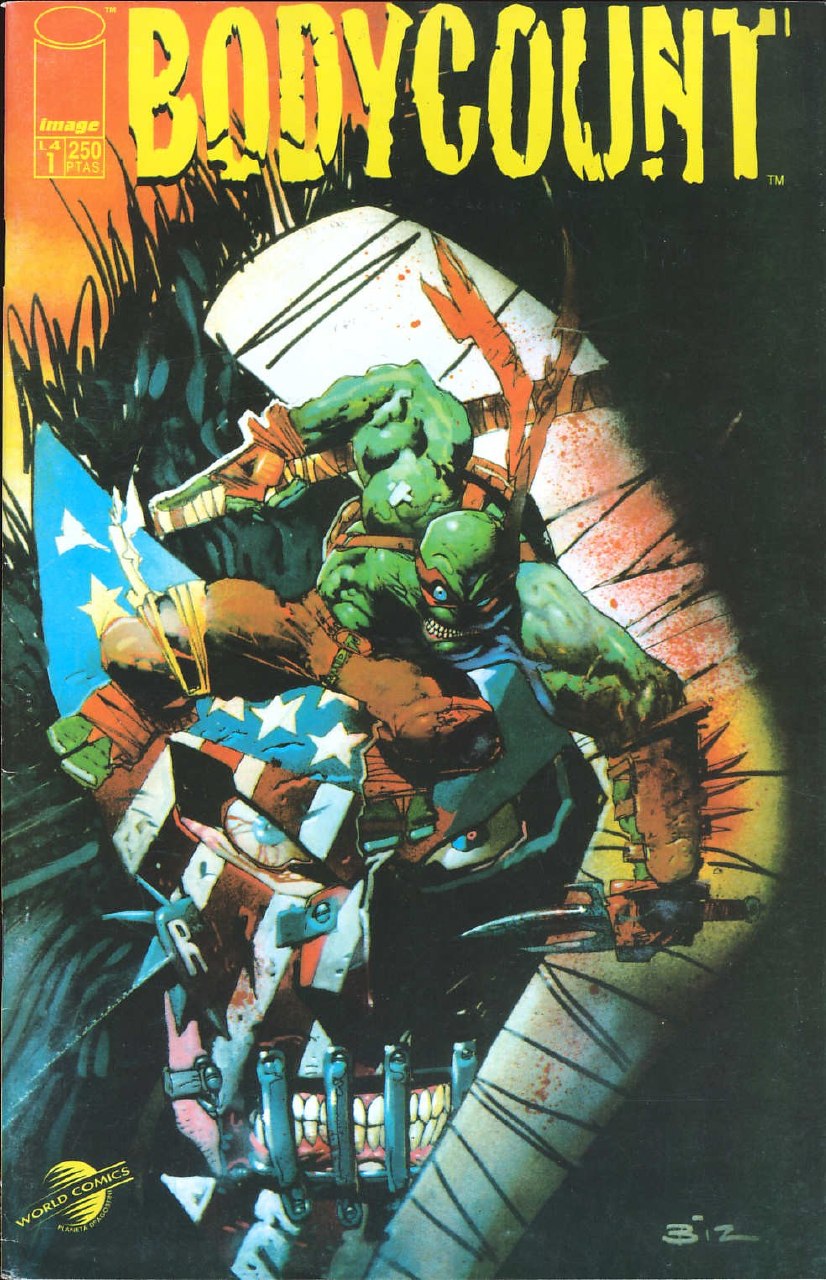 Portada ampliada de Bodycount Miniserie completa by Slaine para