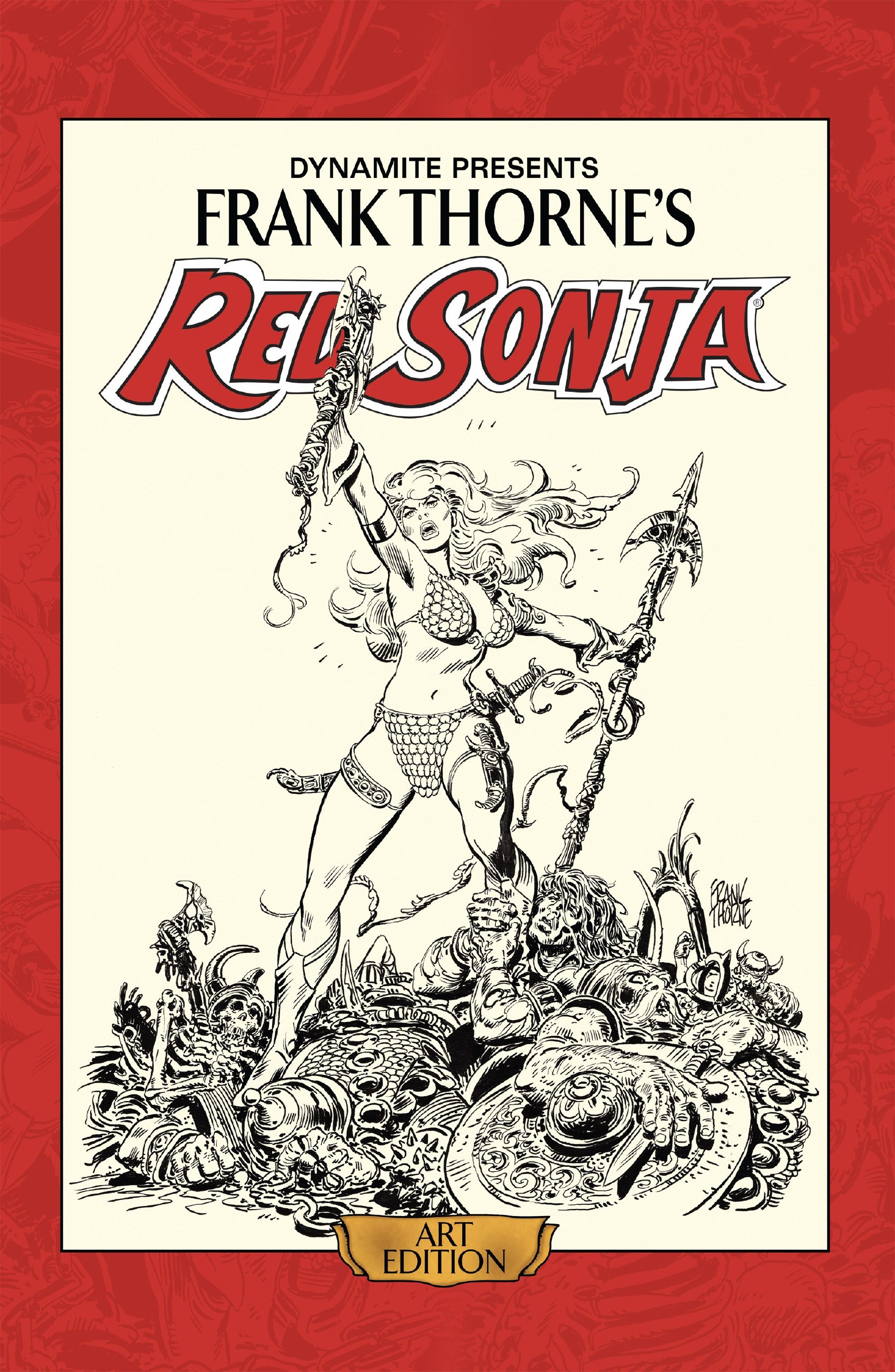 Portada ampliada de FRANK THORNE'S RED SONJA