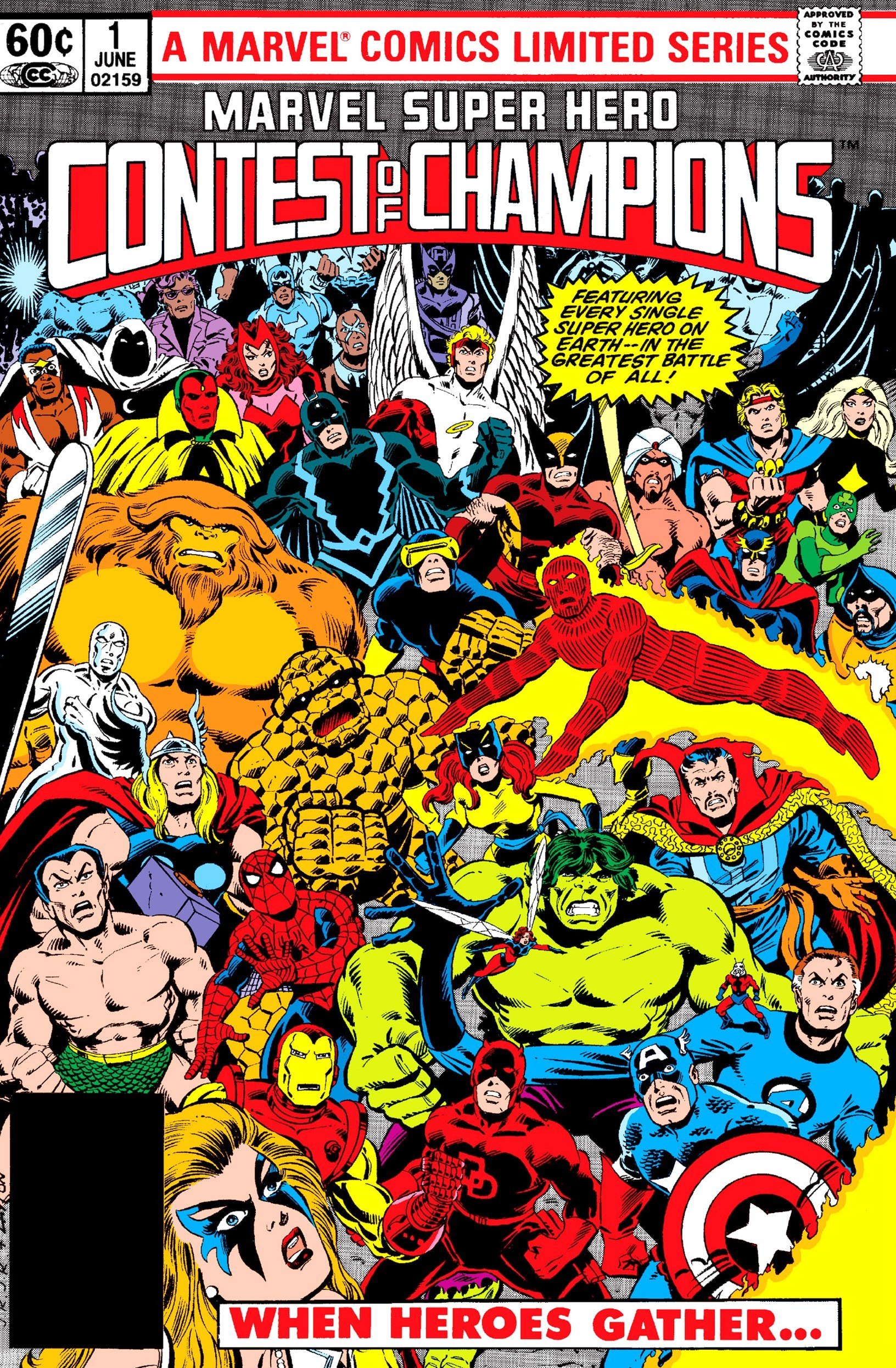 Portada ampliada de MARVEL SUPER HERO CONTEST OF CHAMPIONS