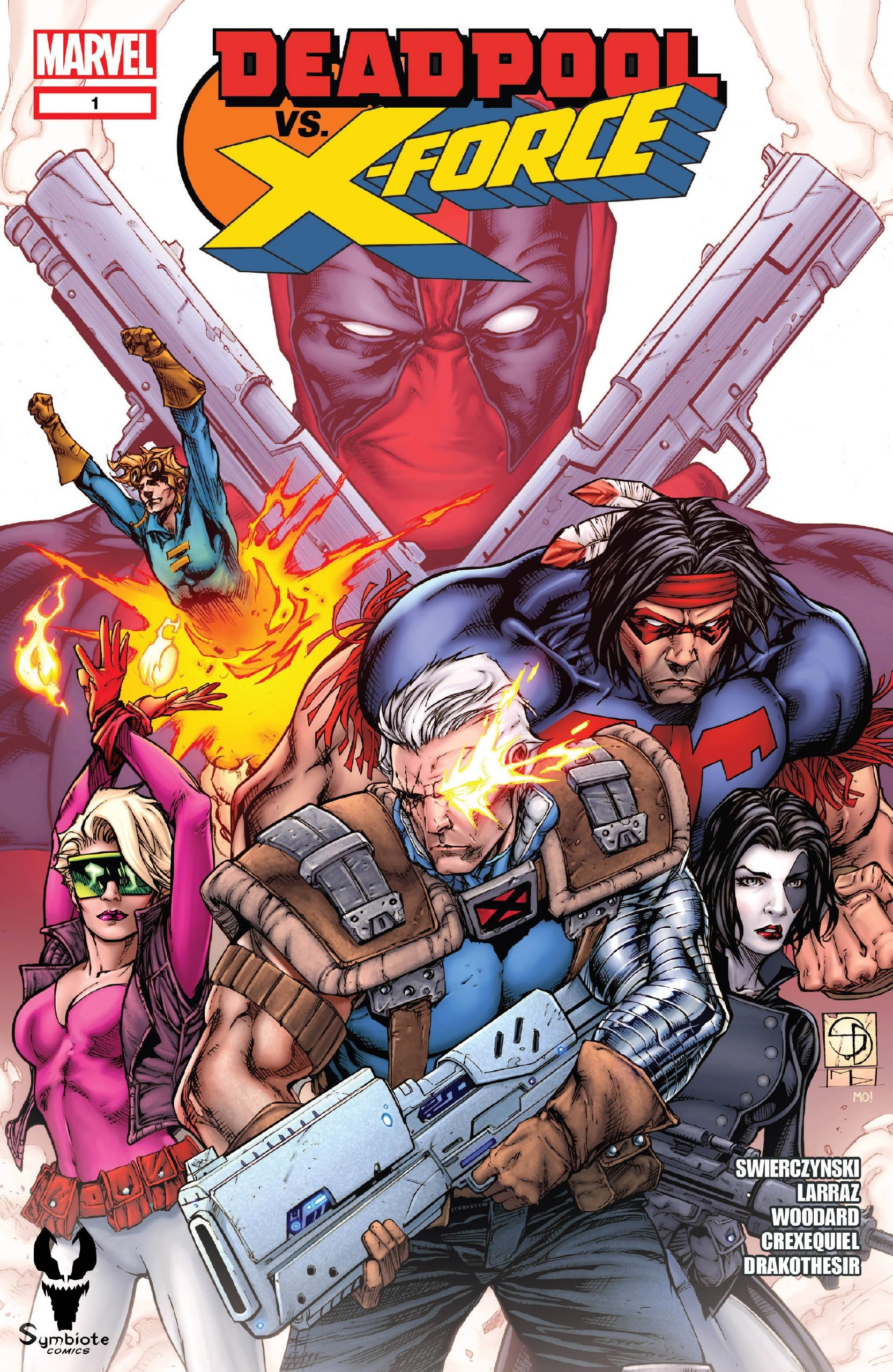 Portada ampliada de DEADPOOL VS X-FORCE