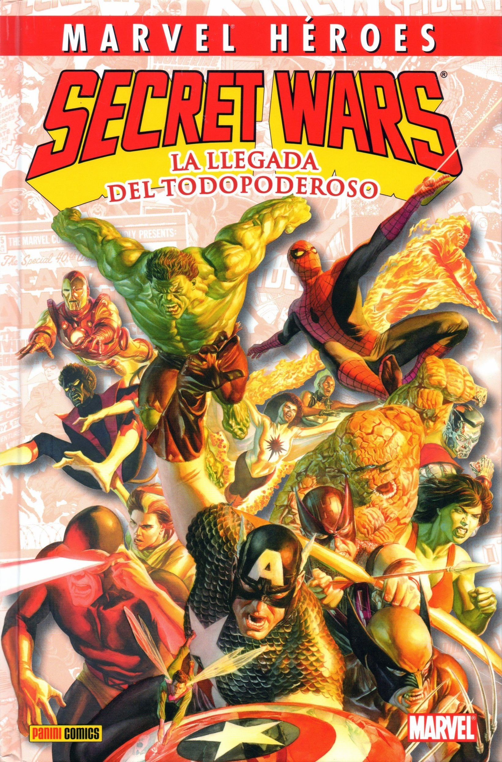 Portada ampliada de SECRET WARS LA LLEGADA DEL TODOPODEROSO