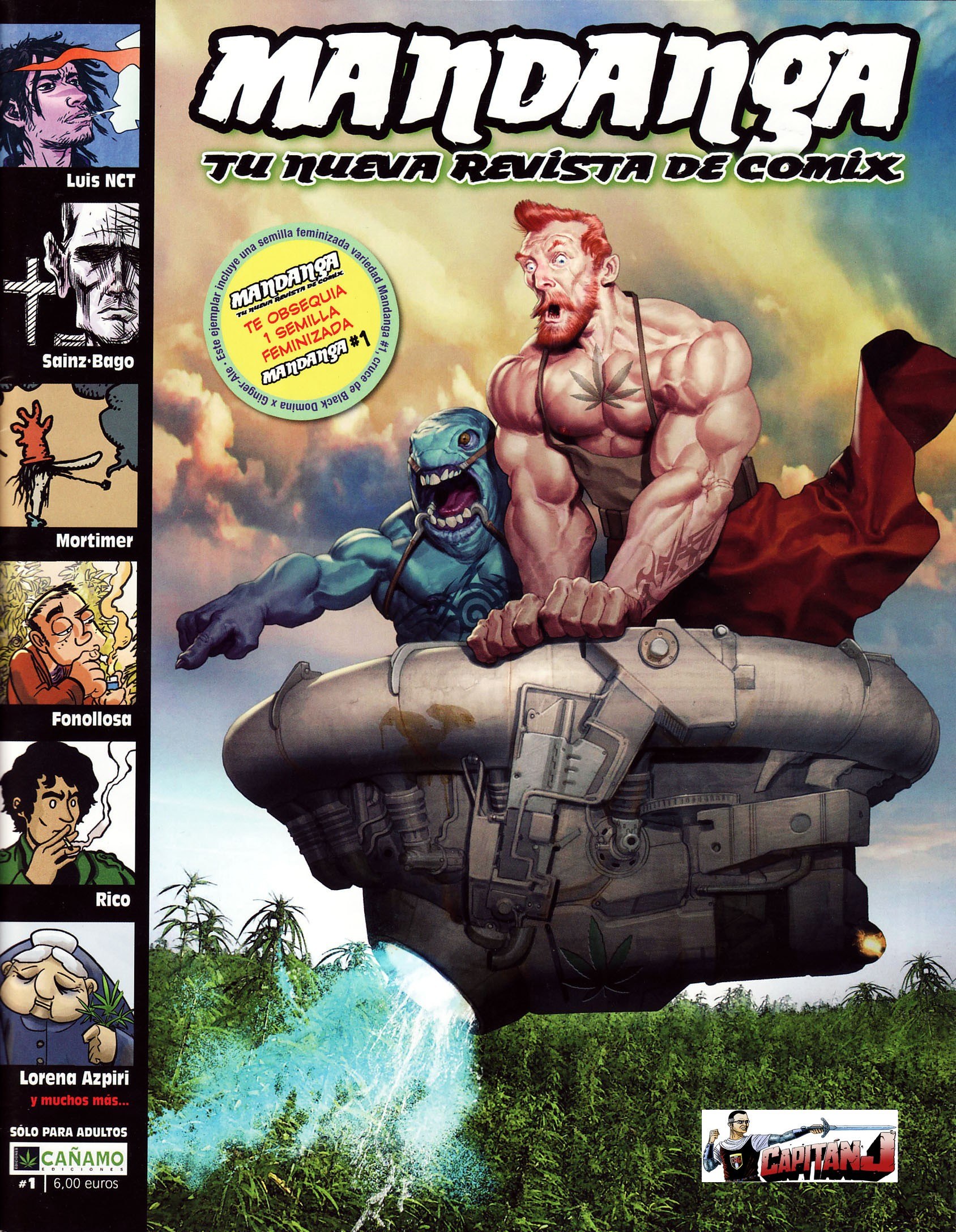 Portada ampliada de MANDANGA TU NUEVA REVISTA DE COMIX