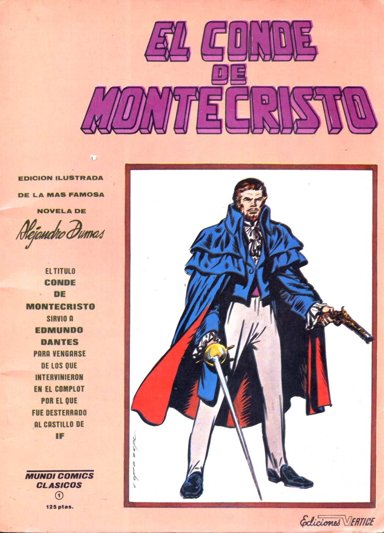 Portada ampliada de EL CONDE DE MONTECRISTO