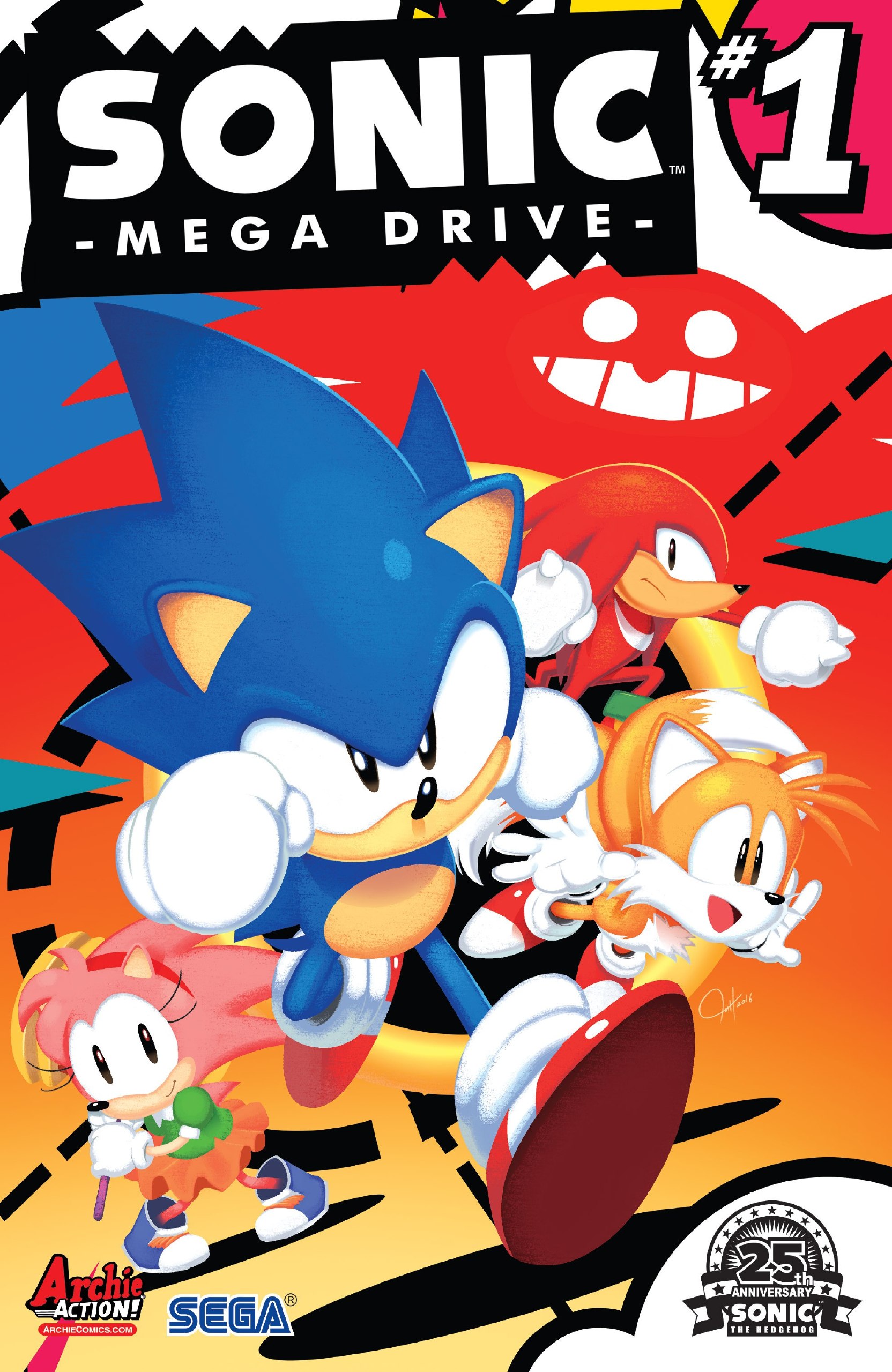 Portada ampliada de SONIC MEGA DRIVE #