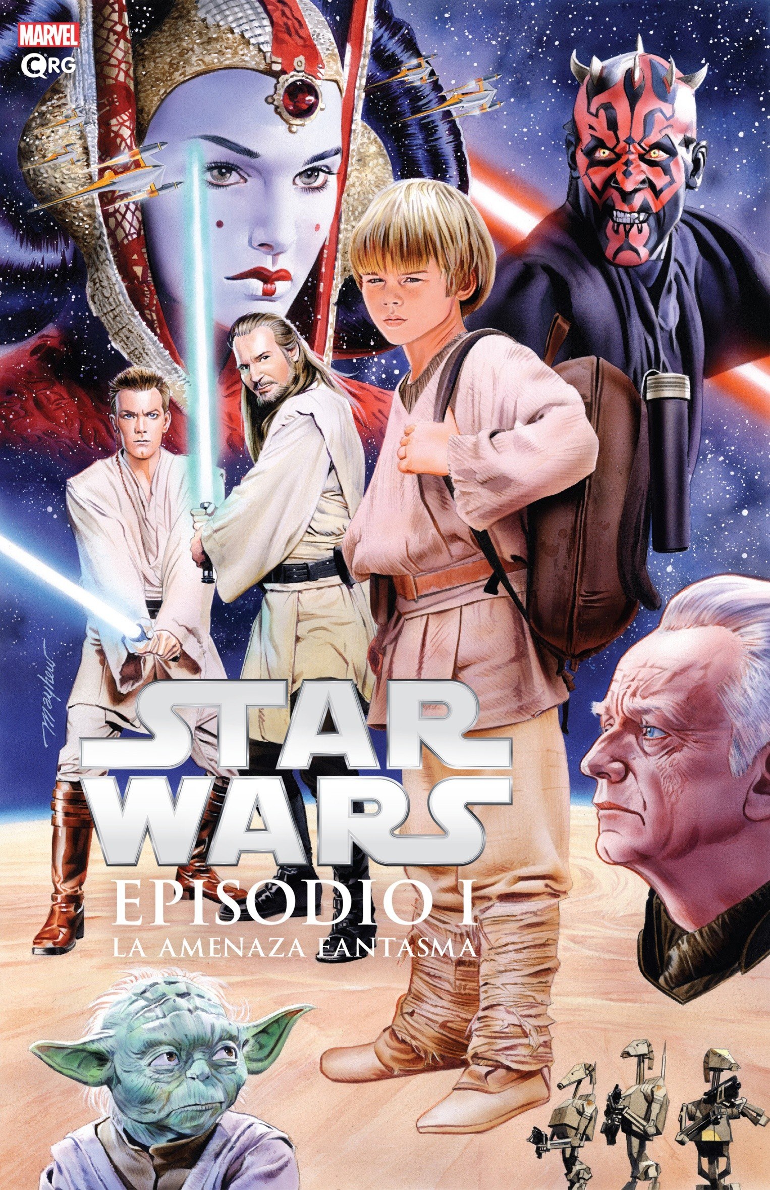 Portada ampliada de STAR WARS EPISODIO I: LA AMENAZA FANTASMA
