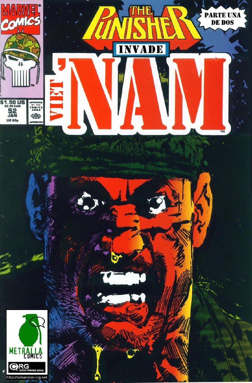 Portada ampliada de THE PUNISHER INVADE VIETNAM