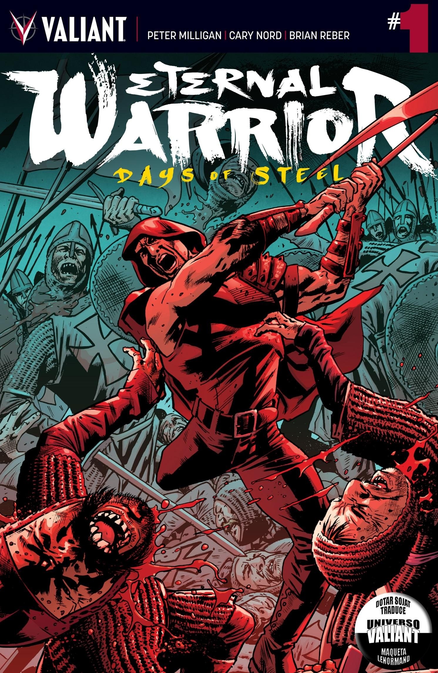 Portada ampliada de ETERNAL WARRIOR DAYS OF STEEL