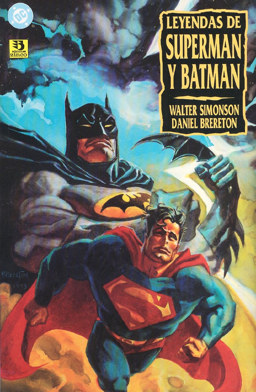 Portada ampliada de LEYENDAS DE SUPERMAN Y BATMAN