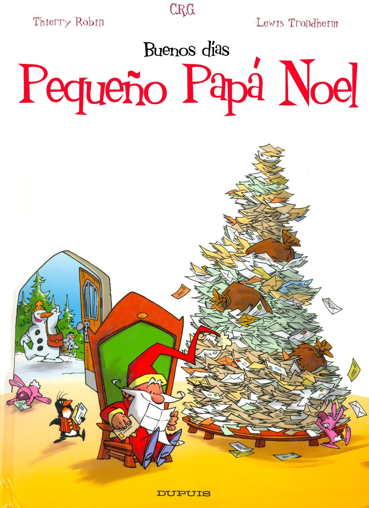 Portada ampliada de Buenos dias Pequeño Papá Noel