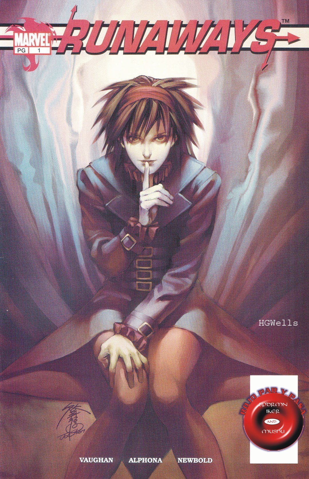 Portada ampliada de RUNAWAYS