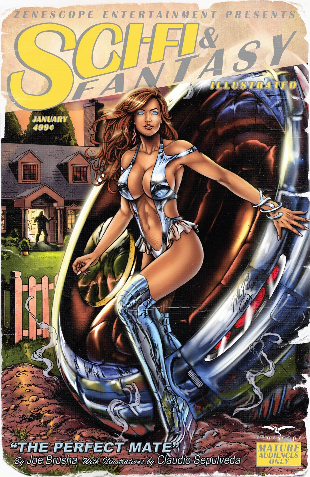 Portada ampliada de Sci-Fi & Fantasy Illustrated