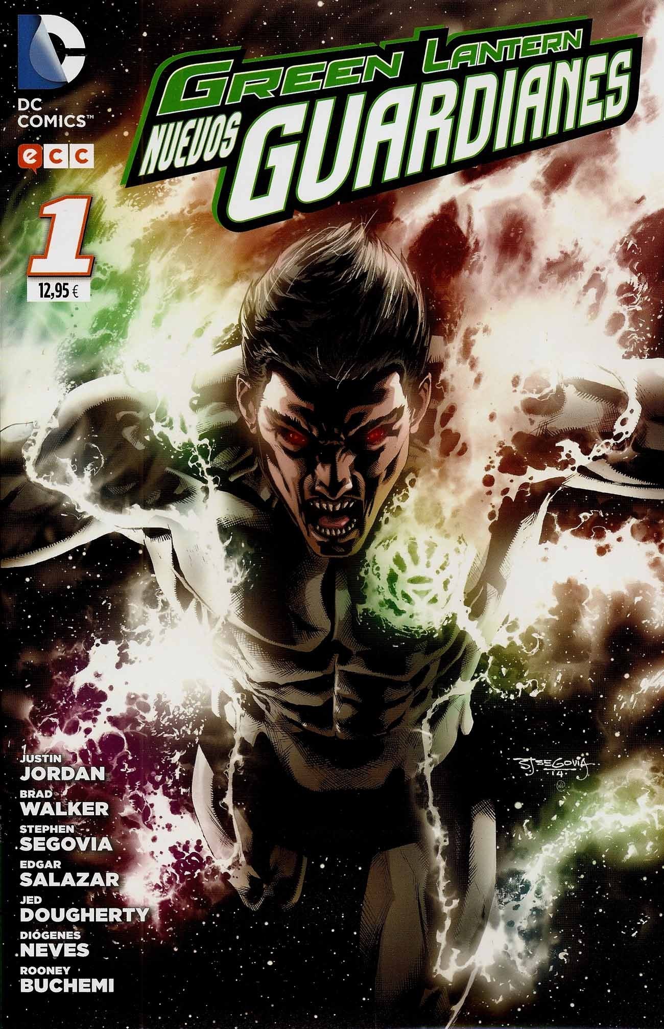 Portada ampliada de Green Lantern Nuevos Guardianes