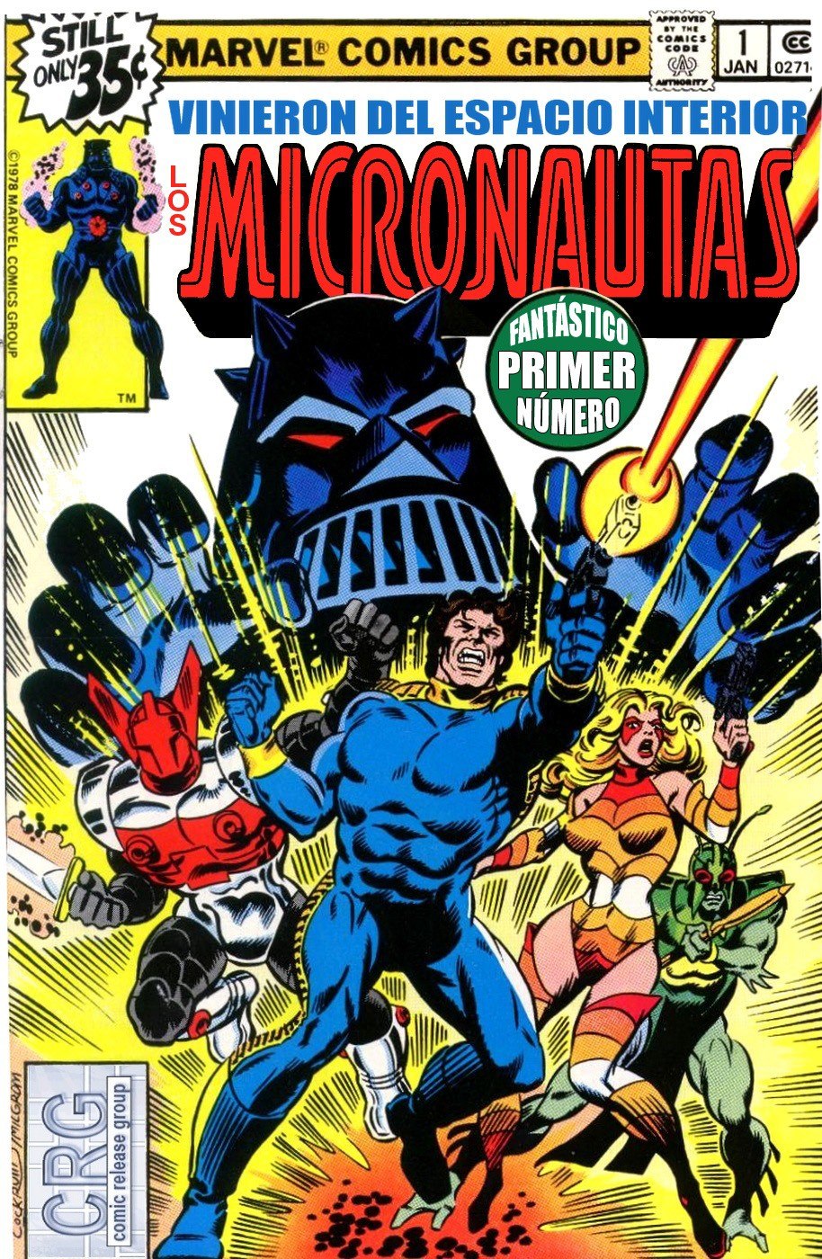 Portada ampliada de MICRONAUTAS