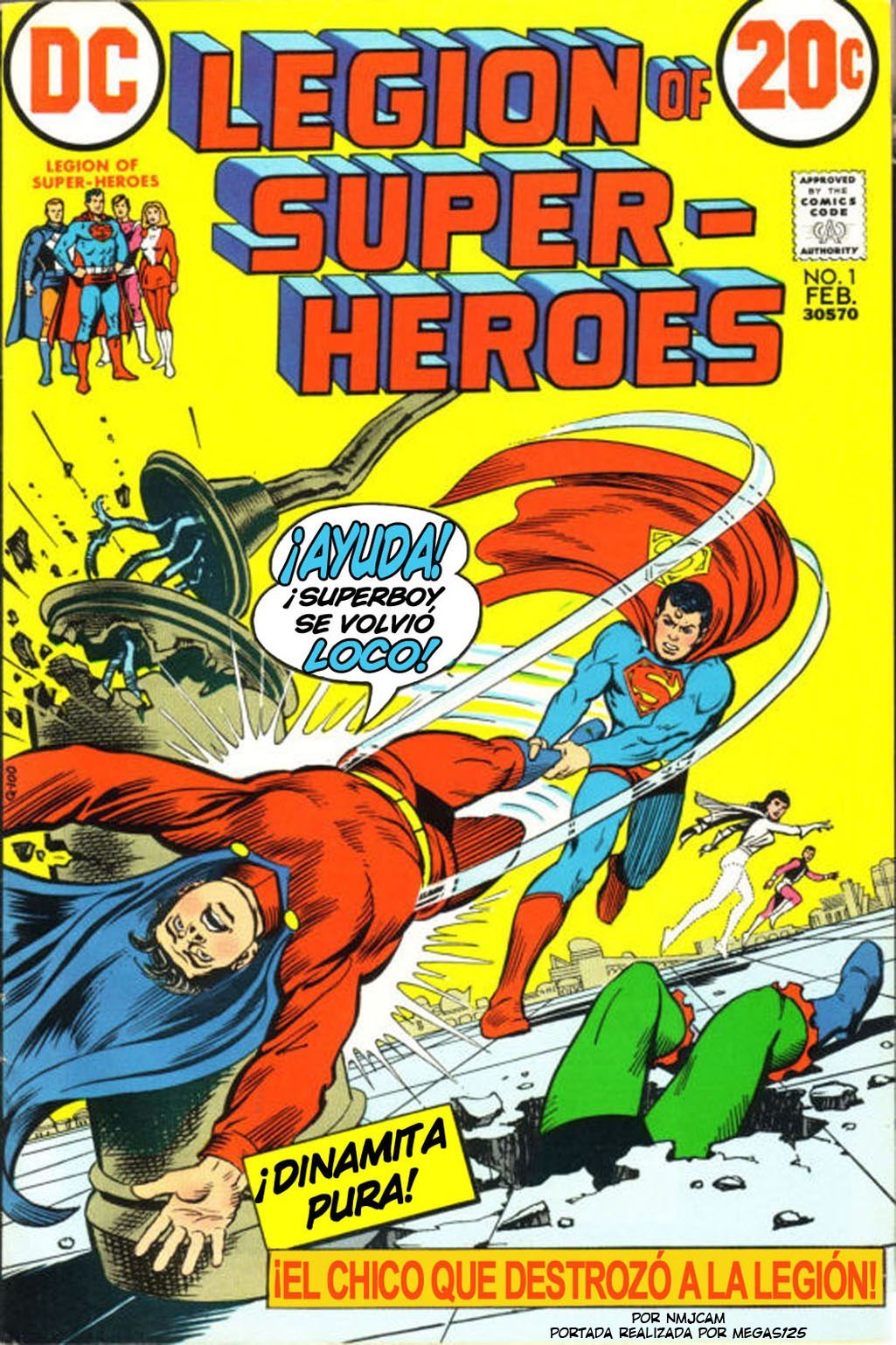 Portada ampliada de LEGION OF SUPER- HEROES