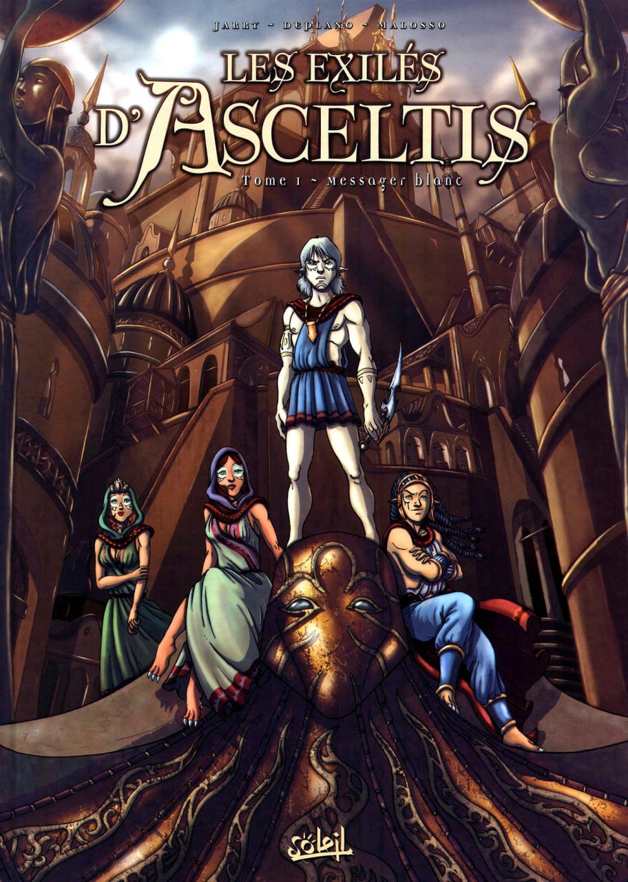 Portada ampliada de LES EXILÉS D'ASCELTIS