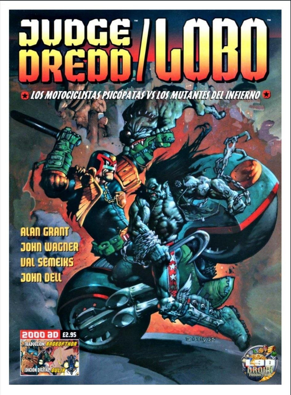 Portada ampliada de JUDGE DREDD/LOBO