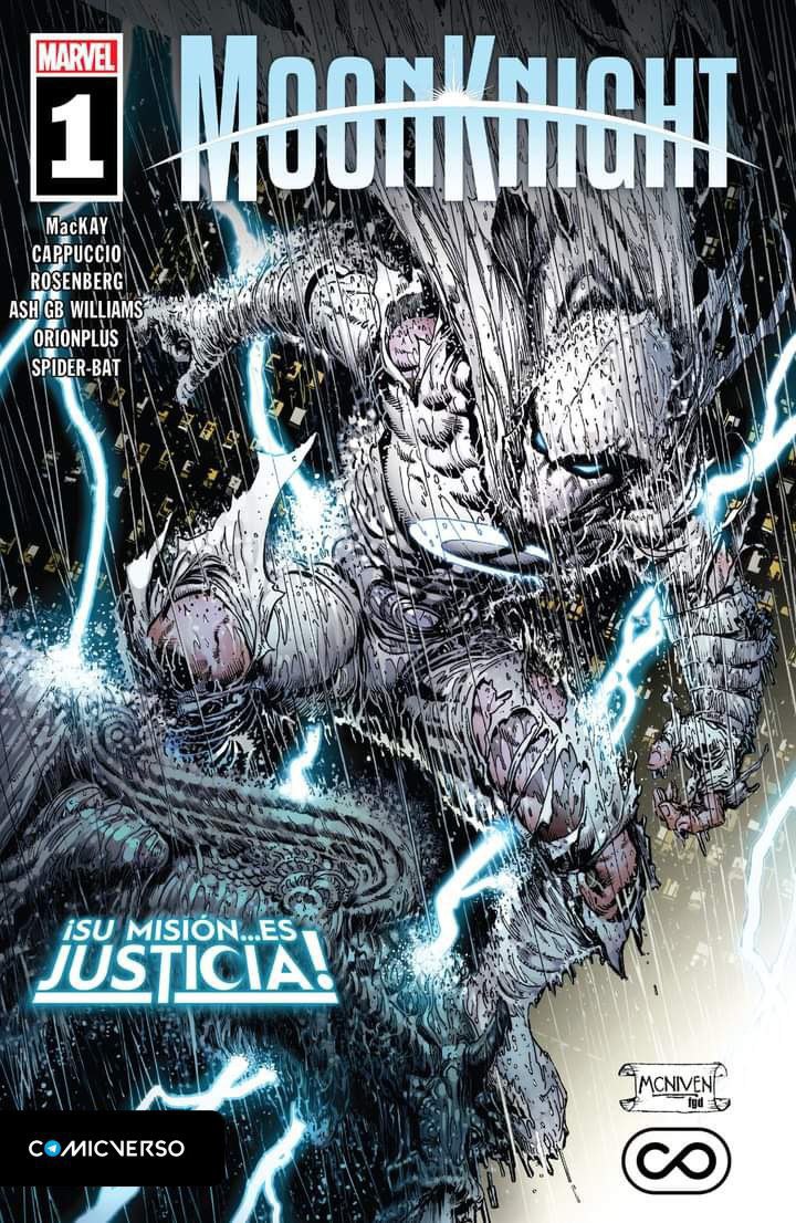 Portada ampliada de Moon Knight