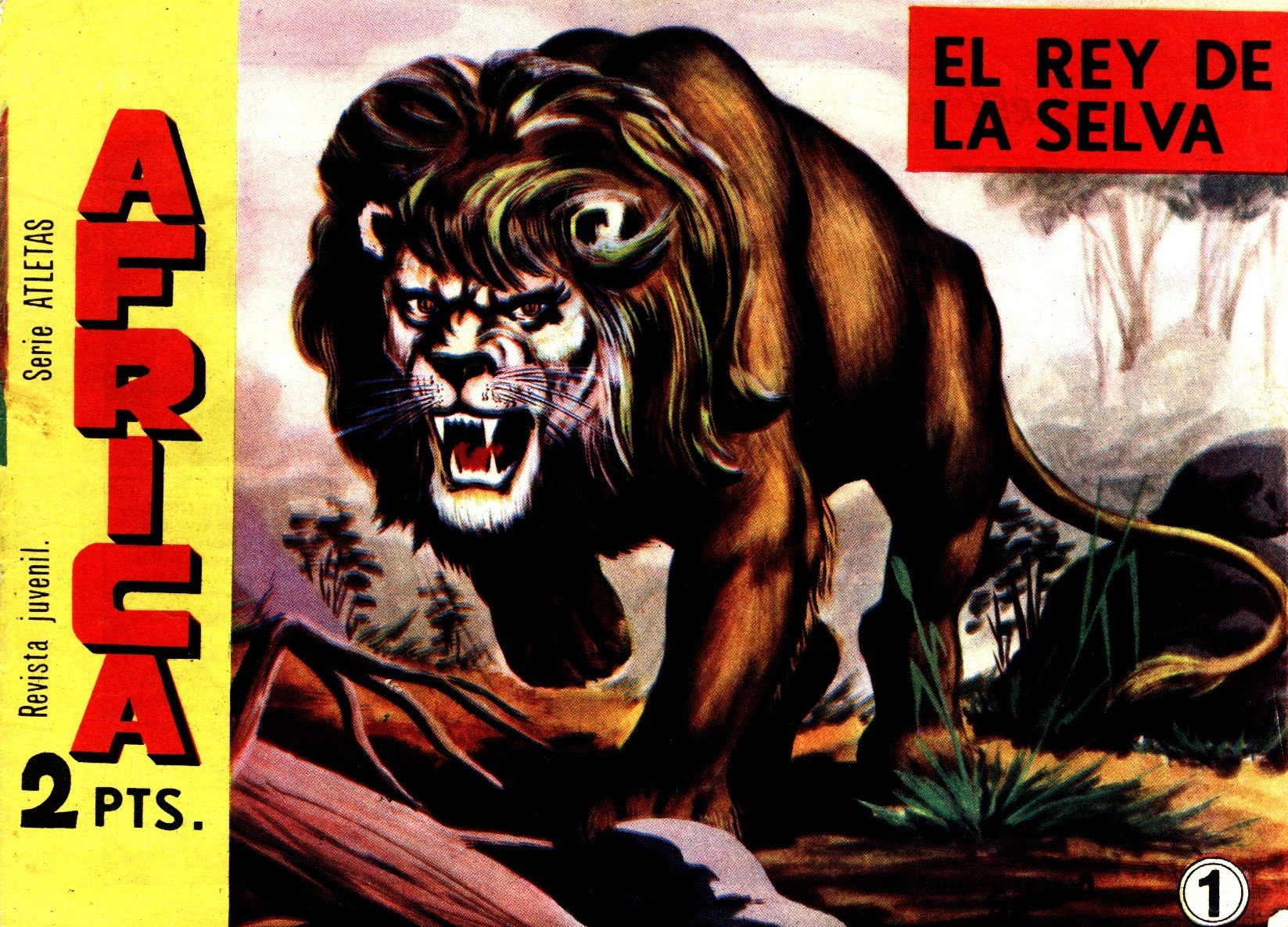 Portada ampliada de EL REY DE LA SELVA
