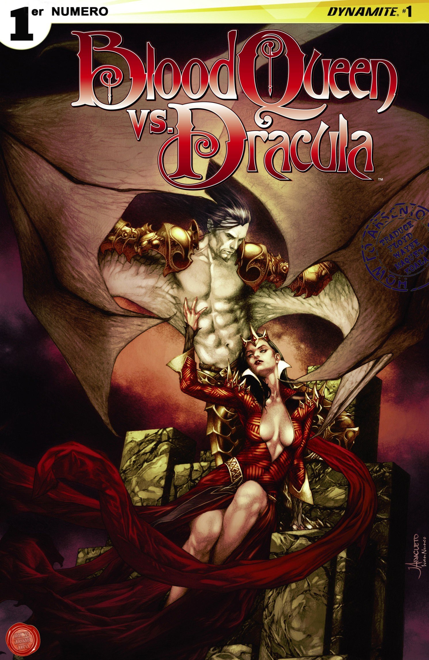Portada ampliada de Blood Queen vs. Dracula