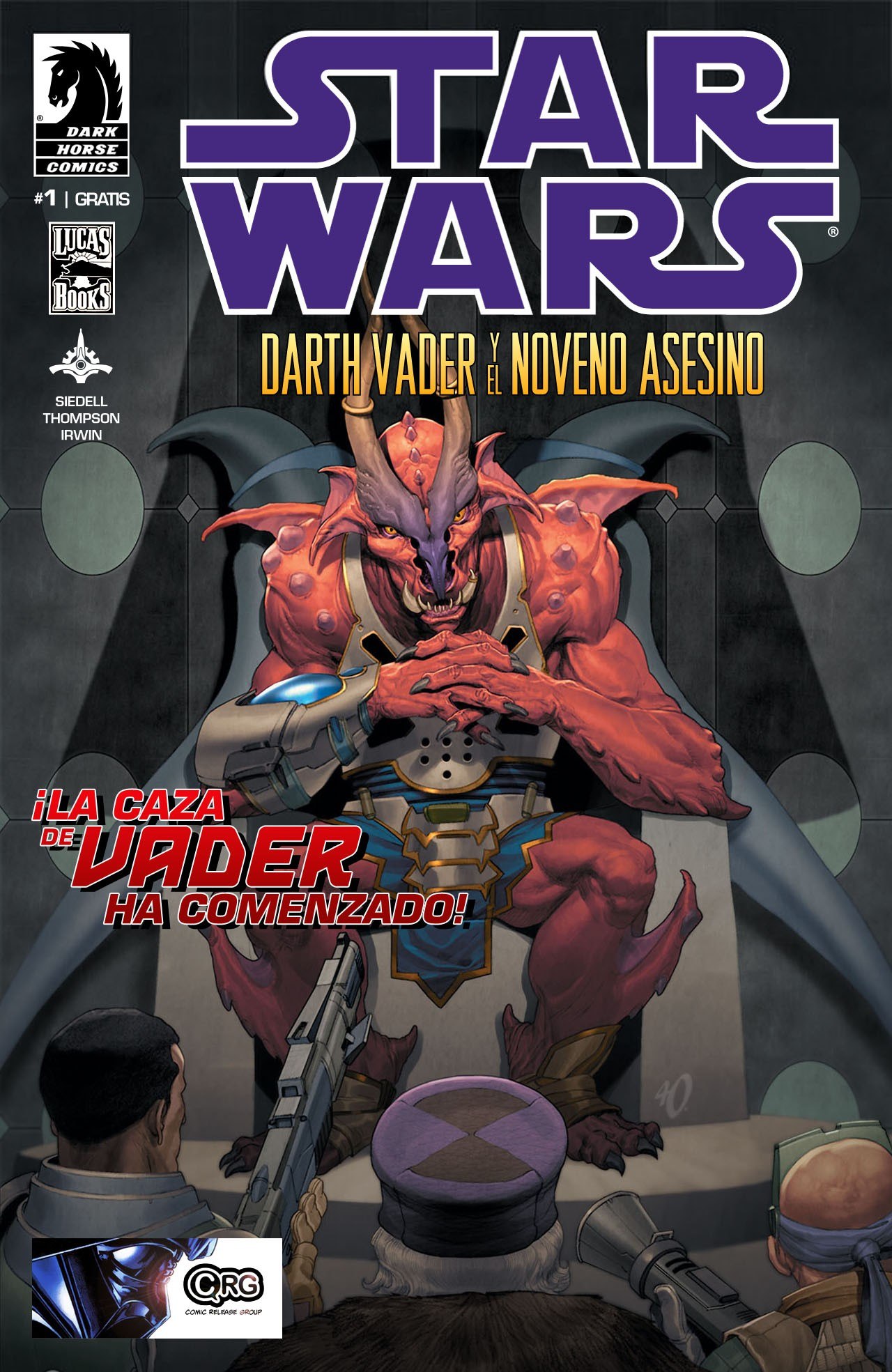 Portada ampliada de STAR WARS DARTH VADER Y EL NOVENO ASESINO