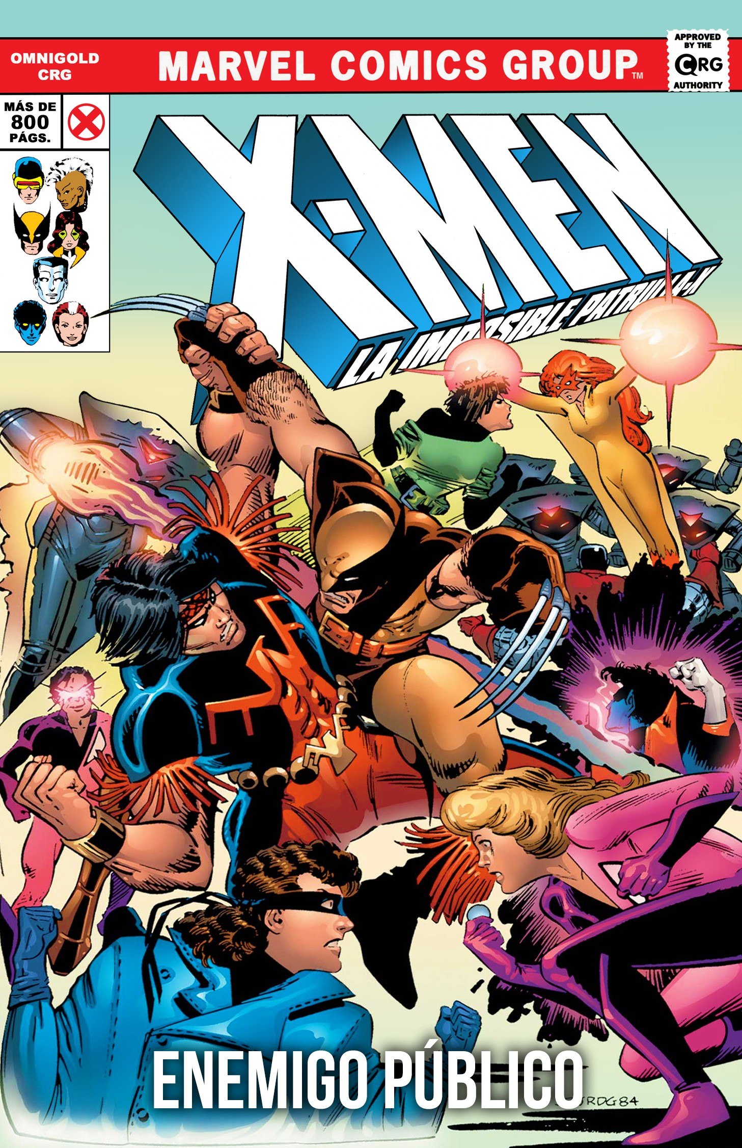 Portada ampliada de X-MEN