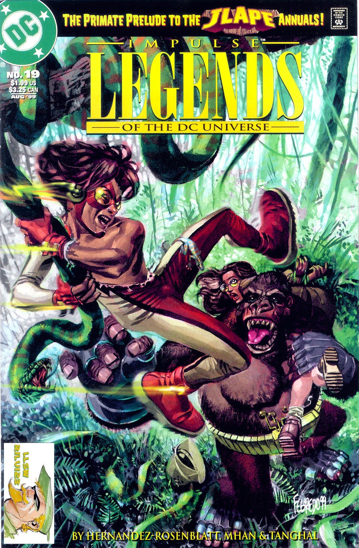 Portada ampliada de Impulse Legends of the Dc Universe